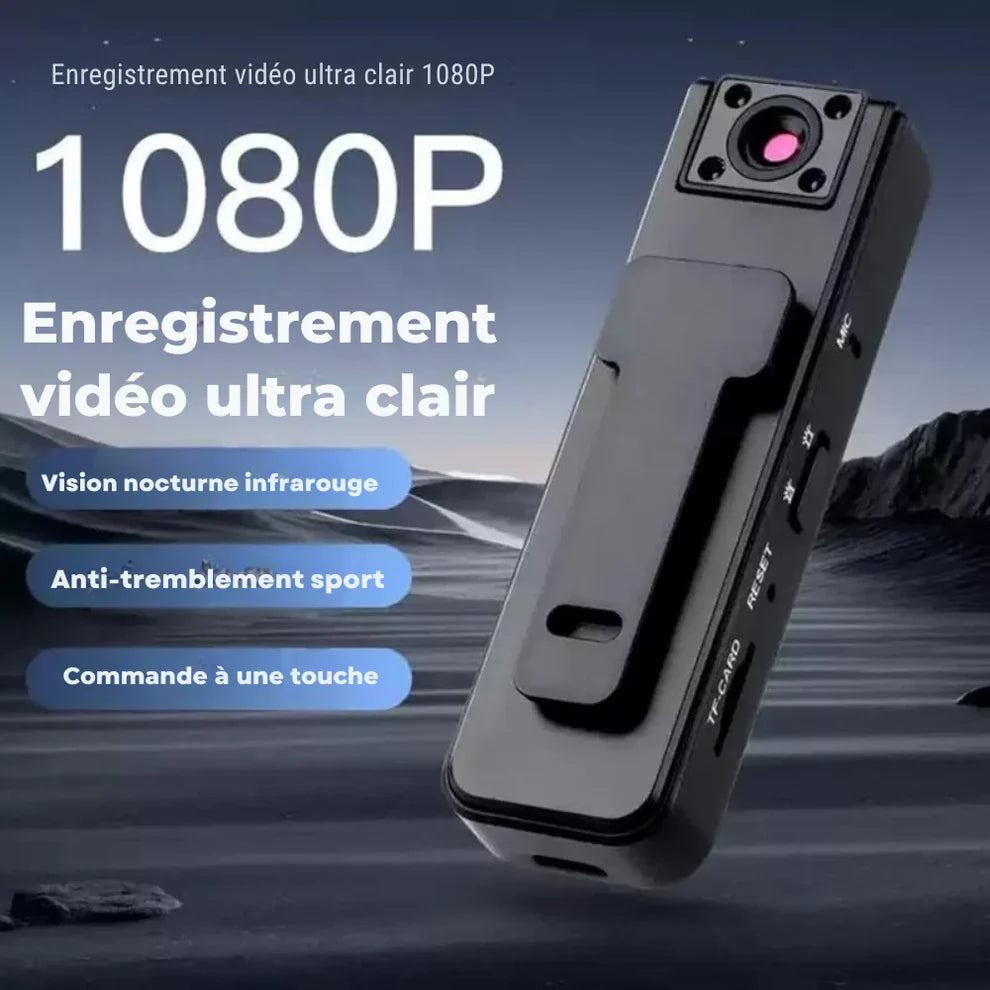 VisionPro™ – Mini Caméra 1080P Ultra-Claire