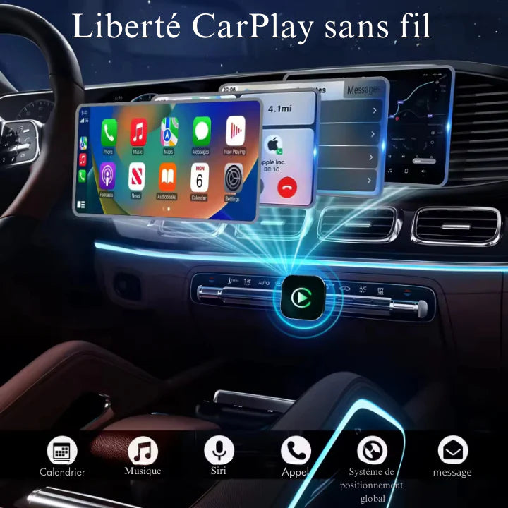 🔥 55 % de réduction ! Adapteur CarPlay & Android Auto - Transformez votre Android Auto filaire en sans fil en 10 secondes