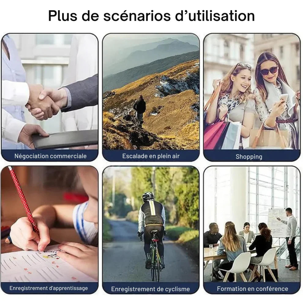 VisionPro™ – Mini Caméra 1080P Ultra-Claire