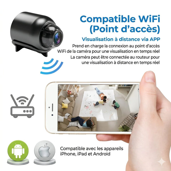 Mini Camera Wifi - Securité & Servillance Pour Votre Maison, Bureau, Locale ...