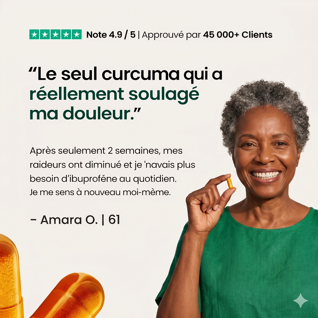 Gélules de Curcuma 95% de Curcumine - Soulagement Tout Type de Douleur