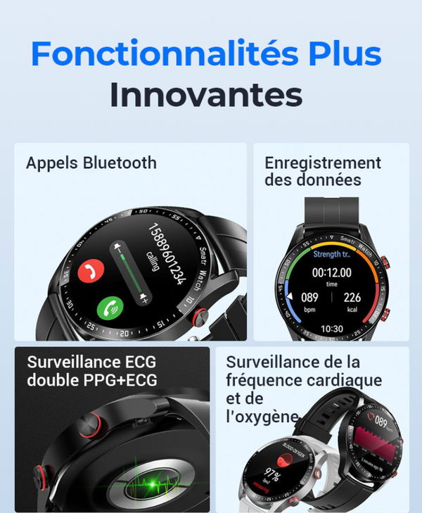🔥 50 % de réduction⌚Une montre de sport intelligente pour reconnaître les problèmes de santé