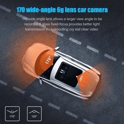 Caméra DashCam Auto Vision Nocturne - Avant & Arrière -