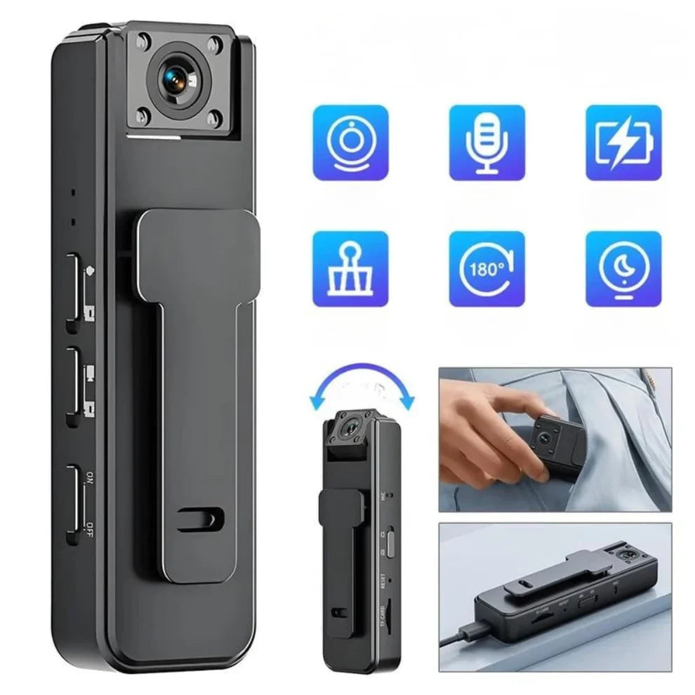 VisionPro™ – Mini Caméra 1080P Ultra-Claire